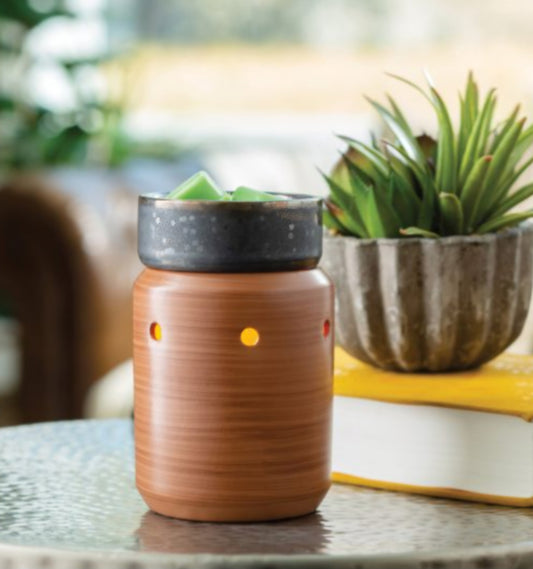 Pewter Walnut Midsize Illumination Fragrance Warmer