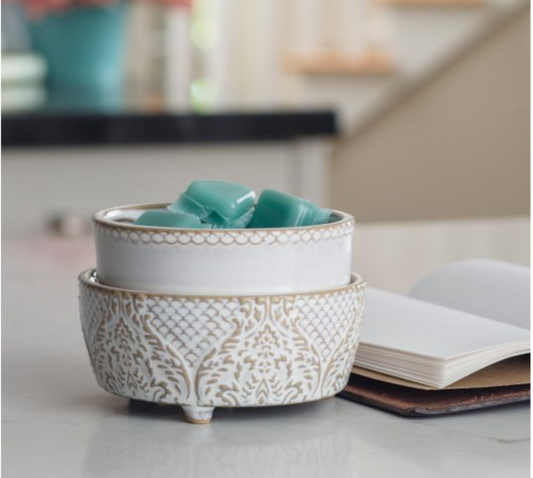 Vintage White 2-in-1 Fragrance Warmer